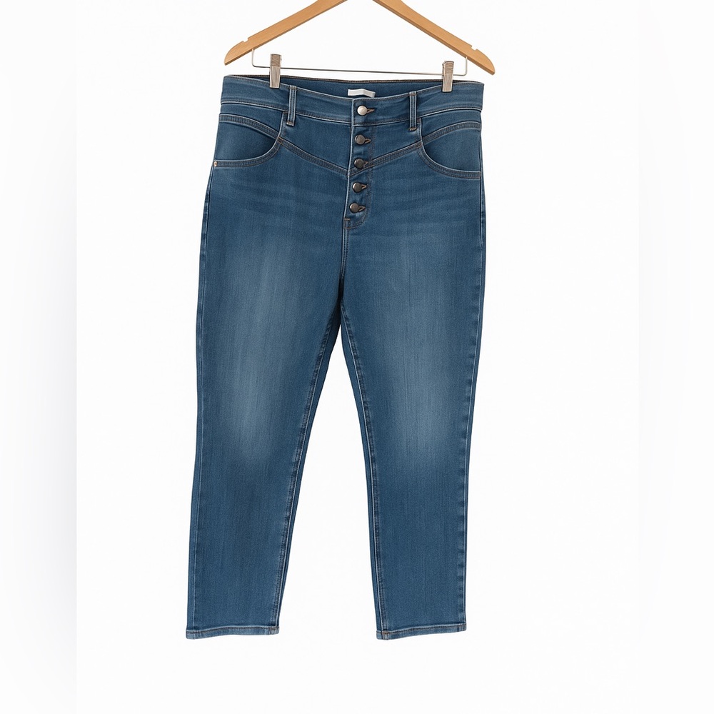 Veronica Beard “Ryleigh” Slim Straight High Rise Jeans – Size 32